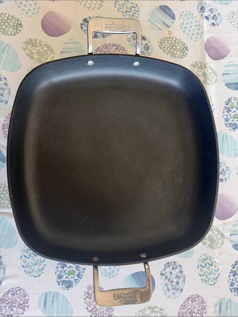 All-Clad Square Nonstick Grill Pan - Black 13”